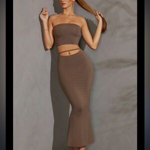 Nude Skirt Set - Size 2